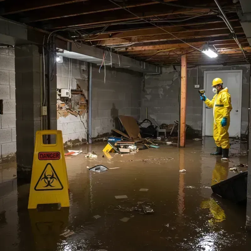 Flooded Basement Electrical Hazard in Beaufort County, SC Property