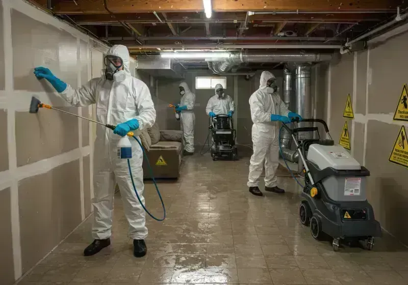 Basement Moisture Removal and Structural Drying process in Beaufort County, SC